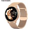 MEVADEN Bluetooth Call Smart Watch donna quadrante personalizzato orologi uomo Sport Fitness Tracker cardiofrequenzimetro Smartwatch per Android IOS Y22 - Rosegold