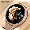 MEVADEN Bluetooth Call Smart Watch donna quadrante personalizzato orologi uomo Sport Fitness Tracker cardiofrequenzimetro Smartwatch per Android IOS Y22 - Argento