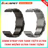 kospet Cinturino in metallo da 22MM per KOSPET TANK T3 Ultra TANK M3 Ultra TANK T2/M2 Smartwatch durevole bracciale in acciaio inossidabile Smart Watch Men - Silver