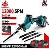 ONEVAN Sega alternativa elettrica a batteria senza spazzole Sega elettrica Taglierina per legno in metallo a velocità variabile per Makita 18V Batteria Pin - 2 Battery EU Plug