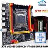 ZSUS X79 VG2 Set scheda madre Kit con Intel LGA2011 Xeon E5 2689 C2 CPU DDR3 1*16GB 1600MHZ ECC Memoria RAM NVME M.2 SATA -