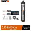 MIJIA WORX WX242 Set di cacciaviti elettrici 4V Cacciaviti elettrici cordless intelligenti USB ricaricabile Set da 30 bit Mini trapano utensile elettrico