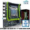 ZSUS Kit set scheda madre ZSUS X99-8D4 con CPU LGA2011-3 Xeon E5 2650 V4 DDR4 16 GB (1 * 16 GB) 2133 MHZ Memoria RAM NVME M.2 SATA -