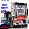 QIYIDA X99 Scheda Madre LGA 2011-3 Set Kit Xeon E5 2680 V4 Processore CPU 32G = 2*16G DDR4 REG ECC Memoria RAM NVME M.2 TPM2.0 spina -
