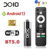 LEMFO DQ10 ATV Mini TV Stick Supporto Android13 Video 8K 4K Wifi6 Allwinner H618 Quad Core Cortex A53 Smart TV Box con telecomando vocale - 2GB 16GB