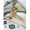 Lohas Camping Lohascamping doppio materasso autogonfiabile spesso 10 cm compatto pieghevole da campeggio materassino per 1-2 persone tenda da pavimento con tappetino ad aria - single mat