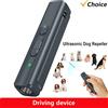 Repellente per cani ad ultrasuoni Dispositivo di azionamento per cani ricaricabile USB Dispositivo antilaio per addestratore di cani portatile con cordino indicatore LED -