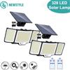newstyle 238/328 Lampada solare a LED Lampada da parete per esterni 348 IP65 Faretti impermeabili Lampada Sensore di movimento Solare 3 modalità Lampione stradale Decorazioni da giardino