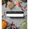 Donirt Macchina per sigillare sottovuoto per alimenti professionale per la casa elettrica Sigillatura termica a doppia pompa allargata per la conservazione degli alimenti con sacchetti di stoccaggio - black white