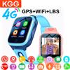 hold mi KGG 4G Astuto Della Vigilanza Per Bambini GPS WiFi 1000mAh Videochiamata Tracker Posizione Chiamata SOS Indietro Monitor Orologio Del Telefono Smartwatch Regali Per Bambini - blue with box
