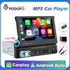 Podofo 1din autoradio android carplay Stereo universale lettore mp5 per auto con supporto ricevitore Radio FM Bluetooth telecamera per retromarcia - No GPS No Carplay