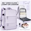 Zaino da viaggio per donna, zaino da trasporto, zaino per laptop TSA approvato per il volo, borsa da infermiera universitaria, zaino casual per il fin del weekender - Minimalist-Blue