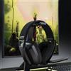 BINNUNE Cuffie da gioco wireless da 2,4 GHz con microfono per PS5 PS4 PC Mac Playstation Cuffie da gioco Bluetooth con microfono - Black
