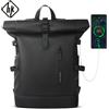 hk Zaino da viaggio espandibile HK da uomo di grande capacità impermeabile borsa per laptop da 15,6 pollici zaino da trekking borsa da ciclismo con porta USB - Green