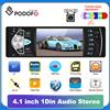 Podofo autoradio 1 din Car MP3 4.1 ''lettore Touch Screen HD con supporto ricevitore Radio FM Bluetooth TF/USB telecamera per retromarcia - with 4 led Cam