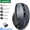 UGREEN 1948 top sale】mouse ugreen Mouse ergonomico Wireless 4000 DPI silenzioso 6 pulsanti per MacBook Tablet Laptop Mute Mouse silenzioso 2.4G Mouse - BT5.0 and 2.4G Black