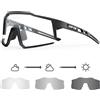 Kapvoe Hot occhiali da sole fotocromatici per uomo occhiali da ciclismo occhiali da bicicletta da montagna donna sport all'aria aperta Running UV400 Eyewear - K9022-PH-1L-09