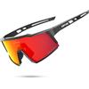 KAPVOE Occhiali da sole polarizzati Occhiali da bici Occhiali da bicicletta da esterno Occhiali da sole Sport Escursionismo MTB Occhiali da ciclismo su strada Occhiali UV400 - K9022-QTC-1L-02