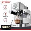 Cafelffe Macchine per caffè espresso completamente automatiche Schiuma di latte automatica Caffè macinato Acciaio inossidabile Macchina per cappuccino Cafeteria 20Bar - Stainless Steel