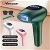 Vancostar Combinato portatile per depilazione laser Vancostar 900000 Flashes Depilazione permanente indolore per le donne Epilatore IPL a casa - Dark Green