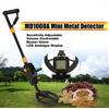 TTAKA7 Metal Detector per bambini impermeabili da 7.4 pollici rilevatore d'oro bobina di ricerca leggera (24 "-35") Metal Detector regolabile per Junior - black