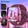 Blackview 1.85 "Full Touch HD Smartwatch Bluetooth Calling 100 + Sports Fitness Tracking Smart Watch con assistente vocale - Wine Red