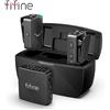 FIFINE M9 Microfono lavalier wireless, sistema microfonico da bavero senza fili da 2 pezzi per la registrazione Vlog, adatto per iPhone/Android/fotocamera/laptop