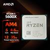 AMD -processeur AMD Ryzen 5 5600X, 4,6 GHz, 6 núcleos, 12 threads, 35 mo de cache de jeu, 7nm, TDP, 65W, Socket AM4, CPU de escritorio para PC Gamer -