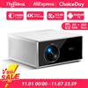 ThundeaL TDA7W Proiettore Full HD 1080P Android 13 WiFi6 2G 32G Proiettore 4k Video TDA7 Controllo vocale 3D Smart Home Theater Proiettore - Android Version