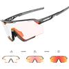 KAPVOE nuovi occhiali da ciclismo fotocromatici occhiali MTB uomo donna occhiali sportivi trasparenti occhiali da sole UV400 per bicicletta all'aperto - K170-PH-1L-06