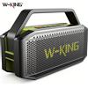W-KING D9-1 Altoparlante Bluetooth Verde, 100W di Potenza Massima, 60W HD, IPX6, Portatile, Wireless, Impermeabile, per Feste all'Aperto, Grande Boombox con 2 Subwoofer/Radiatore Passivo Extra-Large,