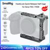 SmallRig FX3/FX30 HawkLock Mezza gabbia a sgancio rapido per Sony FX3/FX30, W Binario NATO rimovibile per maniglia superiore XLR originale -4772