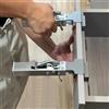 toohr Morsetto per cassetto a pressione rapida, pannello telescopico regolabile per la lavorazione del legno Pannello di installazione speciale Supporto per morsetto fisso ausiliario - 1pc