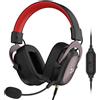 REDRAGON Cuffie da gioco cablate Redragon H510 Zeus - Suono surround 7.1 - Cuscinetti auricolari in memory foam - Microfono staccabile per driver da 53 mm