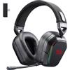Redragon H868 Cuffie da gioco RGB wireless a 3 modalità Suono surround 7.1 Driver da 40 mm Microfono con cancellazione del rumore Cuffie over-ear - Black