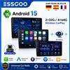 ESSGOO 2 Din Android Autoradio Carplay 7 9 10 pollici Lettore video multimediale per auto Radio stereo GPS per Tesla Style Nissan Hyundai