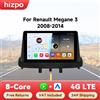 Hizpo Android 14 Auto Radio Per Renault Megane 3 2008 - 2014 4G Auto Lettore Multimediale GPS 2din Autoradio Octa Core 4G Wifi DSP - QS1 (3GB 32GB)