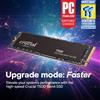 Crucial SSD da gioco interno Crucial T500 da 500 GB 1 TB Gen4 NVMe M.2, fino a 7300 MB/s, laptop e desktop, NUOVO e originale (pacchetto OEM) -