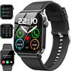 Nerunsa Smart Watch, smartwatch da 1,85" (risponde/fare chiamate), fitness tracker impermeabile IP68, oltre 100 modalità sportive, frequenza cardiaca e monitoraggio del sonno - Black