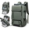 Zaino da viaggio per donna, zaino per Laptop da lavoro impermeabile da 16 pollici con borsa per scarpe porta di ricarica USB nascosta zaino da campeggio per escursionismo - Lavanda