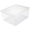 Scatole portaoggetti, plastica, trasparente naturale, 39 x 33,5 x 18 cm KEEEPER -