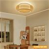 Lampada a sospensione in rattan da 40 cm/50 cm - Lampada a LED moderna e minimalista per camera da letto e ristorante, design acrilico, qualità di esportazione -
