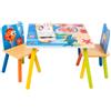 WOLTU Tavolo da scrivania per bambini in legno con 2 sedie Sgabelli Set per bambini in età prescolare Ragazzi Ragazze Pittura Studio per la scuola a casa -