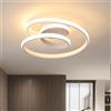 DELIPOP Plafoniera a LED, lampada da soffitto moderna 36W bianco caldo 3000K, plafoniera a LED dal design a spirale per camera da letto, sala da pranzo, cucina -