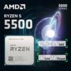 AMD Processore desktop AMD Ryzen 5 5500 3,6~4,2 GHz 6 core 12 thread CPU, presa AM4, senza grafica integrata, senza ventola dissipatore di calore -