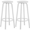 WOLTU 2PCS MDF Sedile Gambe in metallo Sedia da bar Colazione Cucina Sgabelli da bar Sgabelli da bancone Sgabelli alti Nordic Leisure Pub Accessori