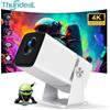 ThundeaL 4K Proiettore Full HD FHD TD80W Android WiFi 3D Home Theater TD80 Proiettore a fascio portatile Riunioni Video Film PK HY320 - Android Version