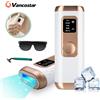 Vancostar Depilazione laser ghiacciata 5 funzioni Depilazione indolore a casa per tutto il corpo Trimmer bikini per donne Epilatore IPL da donna - White