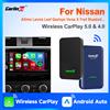 CarlinKit 5.0 e 4.0 Adattatore Wireless Android Auto e CarPlay per Nissan Qashqai X-Trail Kicks Ariya Titan Sentra Rogue Leaf Versa