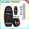 KOSPET TANK X2 Astuto Della Vigilanza Per Gli Uomini IP69K Impermeabile 3D Schermo Curvo 1.64 ''AMOLED Chiamata Bluetooth 170 Modalità Sportive Smartwatch - Black